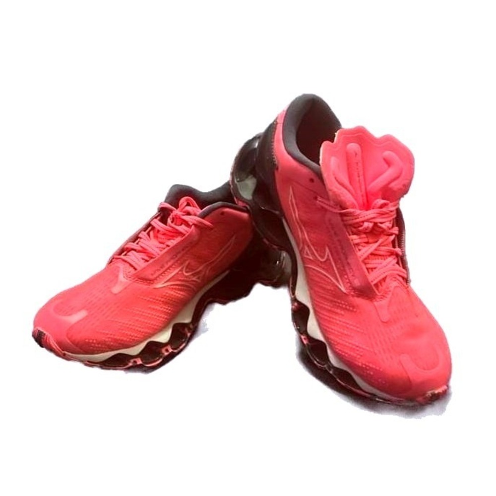 Mizuno Wave Prophecy 12 Womens Size 9 Pink Black Running Shoes J1GD2300-74 - Picture 10 of 11